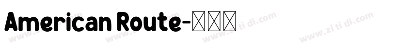 American Route字体转换
